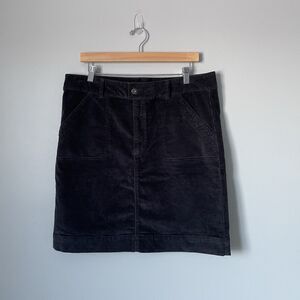 Carhartt Comfort Corduroy Cotton Skirt Black Women's Size 14